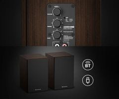 Genesis ARSEN 302BT računalni zvučnici, Bluetooth 5.3, smeđi