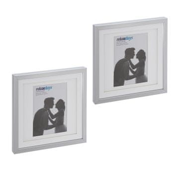 Northix Set okvira za slike 25x25 cm MDF sa staklom 2 komada