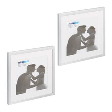 Northix Set okvira za slike 38.5x38.5 cm s paspartuom 2 komada