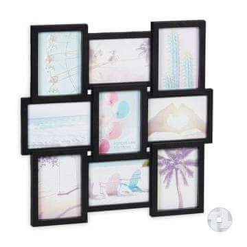 Northix Kolaž okvir za slike za 9 fotografija zidni okvir
