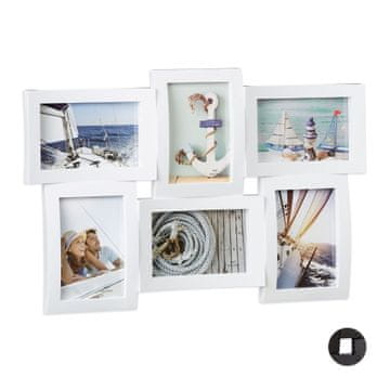 Northix Kolaž okvir za više fotografija 3D zakrivljeni dizajn