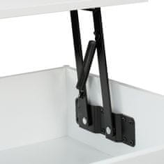 Northix Sklopivi stolić za kavu s podiznom pločom i prostorom za pohranu, moderni stol za dnevni boravak