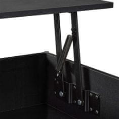 Northix Sklopivi stolić za kavu s podiznom pločom i prostorom za pohranu, moderni stol za dnevni boravak