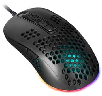 slomart Gaming miš DEFENDER GM-620L SHEPARD, optički, žičani, 7200 DPI, RGB