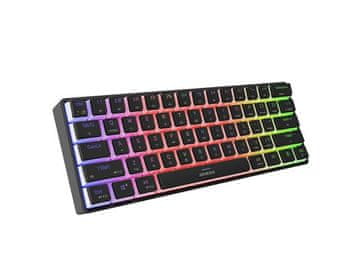 slomart Genesis Thor 660 G2 Gaming tipkovnica, US, crna, bežična, RGB, mehanička Gateron Red