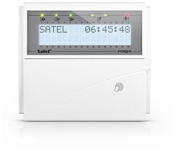 SAL Satel INT-KLCDR-W LCD tipkovnica s čitačem kartica, bijelo osvjetljenje