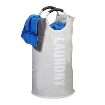 Northix Zložljiva košara za perilo 60L iz trpežne tkanine z ročaji