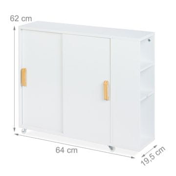 Northix Stojeći držač za kućanski papir crveni metal sa srebrnim vrhom