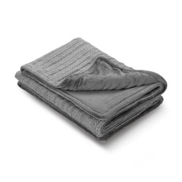 Menú Medisana HB 680 električna deka, 120 W, sivi pliš, 160x120 cm