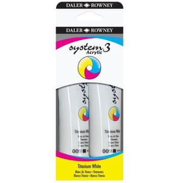 Daler Rowney Akrilna boja Sys3 OR 2x150 mlTitanium White