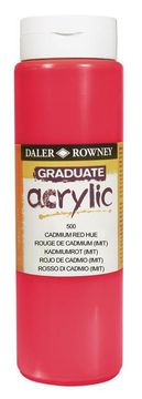 Daler Rowney Akrilna boja Graduate 500 ml, Cadmium Re