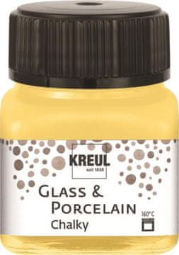 Rayher.	 Boja za porculan i staklo, 20 ml, ChalkyYellow Safran