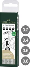 Faber-Castell Flomasteri Ecco Pigment, set 4