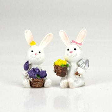Rayher.	 Zećič sa košaro 5x3.5cm, set 2
