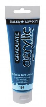 Daler Rowney Akrilna boja Graduate 120 ml, Phthalo Turquoise
