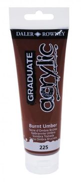 Daler Rowney Akrilna boja Graduate 120 ml, Burnt Umber
