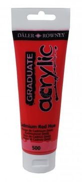 Daler Rowney Akrilna boja Graduate 120 ml, Cadmium Red Hue