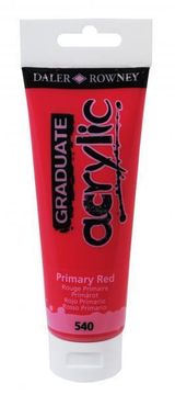 Daler Rowney Akrilna boja Graduate 120 ml, Primary Red