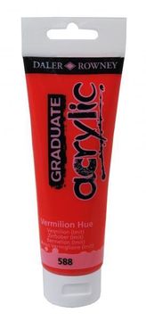 Daler Rowney Akrilna boja Graduate 120 ml, VermilionHue