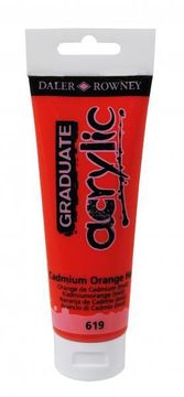 Daler Rowney Akrilna boja Graduate 120 ml, Cadmium Orange Hue