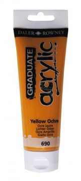 Daler Rowney Akrilna boja Graduate 120 ml, Yellow Ochre