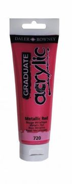 Daler Rowney Akrilna boja Graduate 120 ml, Metallic Red