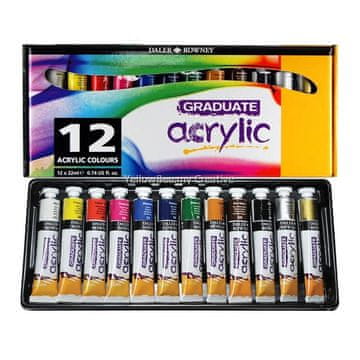 Daler Rowney Graduate akrilne boje set 12x22ml