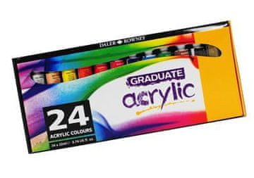 Daler Rowney Graduate akrilne boje set 24x22ml
