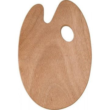 Rayher.	 Paleta za slikanje, drvena 25x35 cm, oval, debljine 5 mm