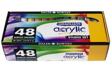 Daler Rowney Graduate akrilne boje set 48x22ml