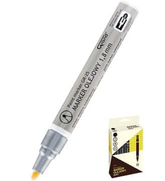 Rayher.	 Marker uljni, srebrni