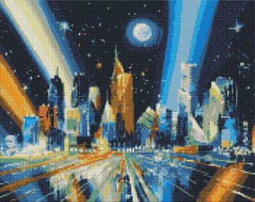 Rayher.	 Dijamantni mozaik, Rays of the metropoli, 40x50 cm