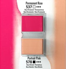 Daler Rowney Akvarel boja, Aquafine, set 2, kocke, permanent rose/portrait pink