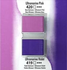 Daler Rowney Akvarel boja, Aquafine, set 2, kocke, ultramarine pink/ultramarine violet