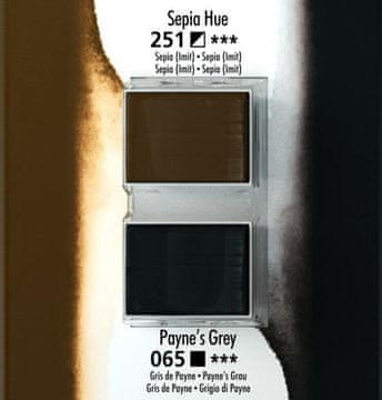 Daler Rowney Akvarel boja, Aquafine, set 2, kockepia hue/paynes grey
