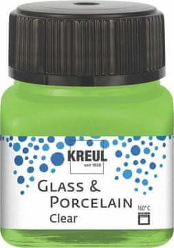 Rayher.	 Boja za porculan i staklo, 20 ml, transparent, zeleno jabuko