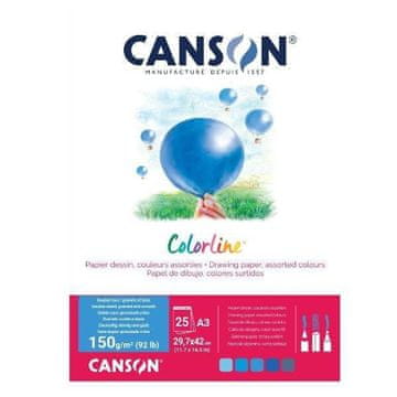 Rayher.	 Papir Canson ColorLine A3 150 g sort.Voda