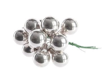 Rayher.	 Božićni stakleni balončići (na žici)2cm, set 12