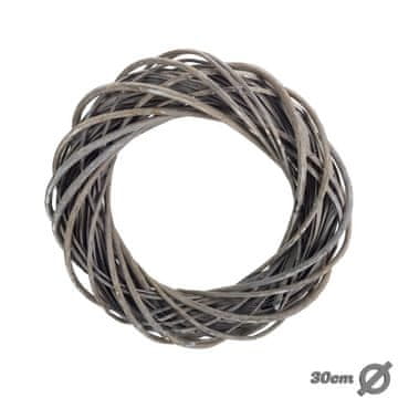 Rayher.	 Vijenac od grana, sivo, 30cm