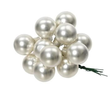 Rayher.	 Božićni stakleni balončići (na žici)2cm, mat, set 12