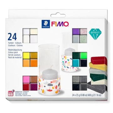 Rayher.	 FIMO Effect Colour set , 24x25g