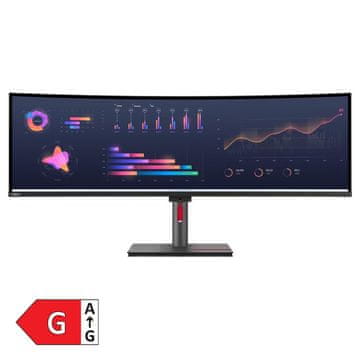 Lenovo ThinkVision P49W-30 124,49cm (49") QHD IPS 60Hz DP/HDMI/USB-C zvučnici zakrivljeni monitor 63DBRAT1EU