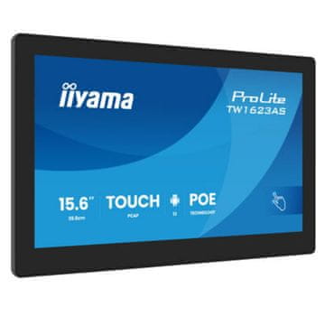 iiyama ProLite TW1623AS-B3P 39,5cm (15,6") P-CAP Android PoE informacijski monitor na dodir