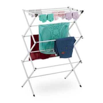 Northix Košara za rublje s poklopcem 80 L – bambus i siva tkanina