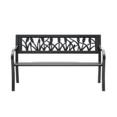 Aga Metalna vrtna klupa 125x53x77 cm