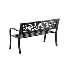 Aga Metalna vrtna klupa 125x53x77 cm