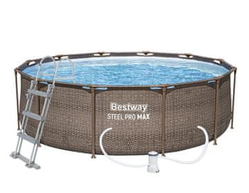 Bestway Bazén Steel Pro Max Rattan 3,66 x 1 m - 56709