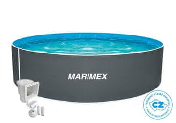Marimex Bazén Marimex Orlando 3,05x0,91 m s příslušenstvím - motiv šedý