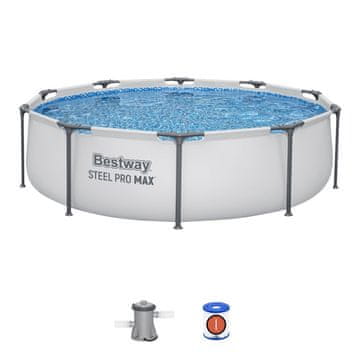 Bestway Bazén Steel Pro Max 3,05 x 0,76 m s kartušovou filtrací - 56408