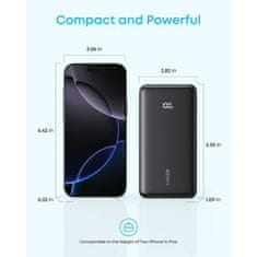 Anker Zolo Powerbank 20000 mAh, 22,5W s ugrađenim USB-C kabelom, crn